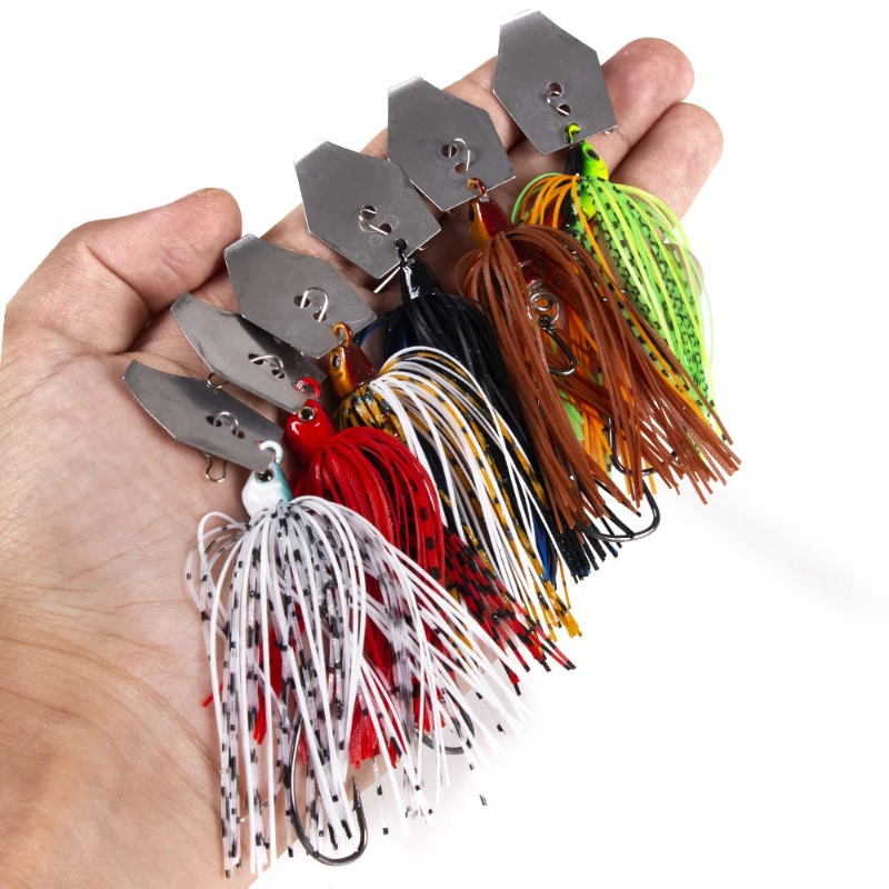 Fishing Lure Buzzbait - 6 unids/set Chatterbait Señuelos de Pesca