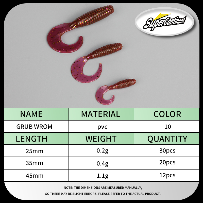 Cebo suave supercontinente con - Fishing Lure Soft Plastic reseña y precio