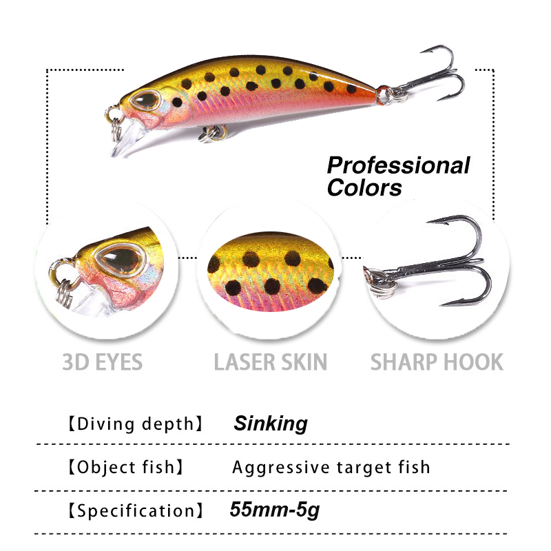 WESTBASS 1PX Micro Minnow señu - Fishing Lure Popper reseña y precio