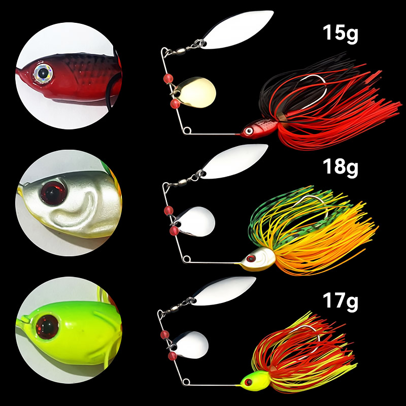 Bazooka 15g 18g Spinnerbait se - Fishing Lure Spoon reseña y precio