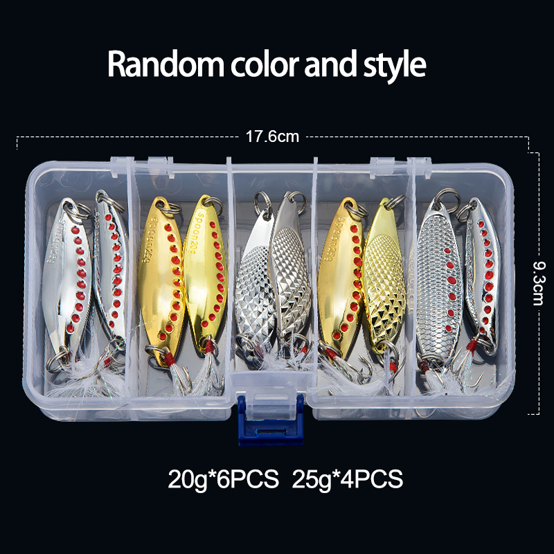 Señuelo de pesca giratorio con - Fishing Lure Spoon reseña y precio