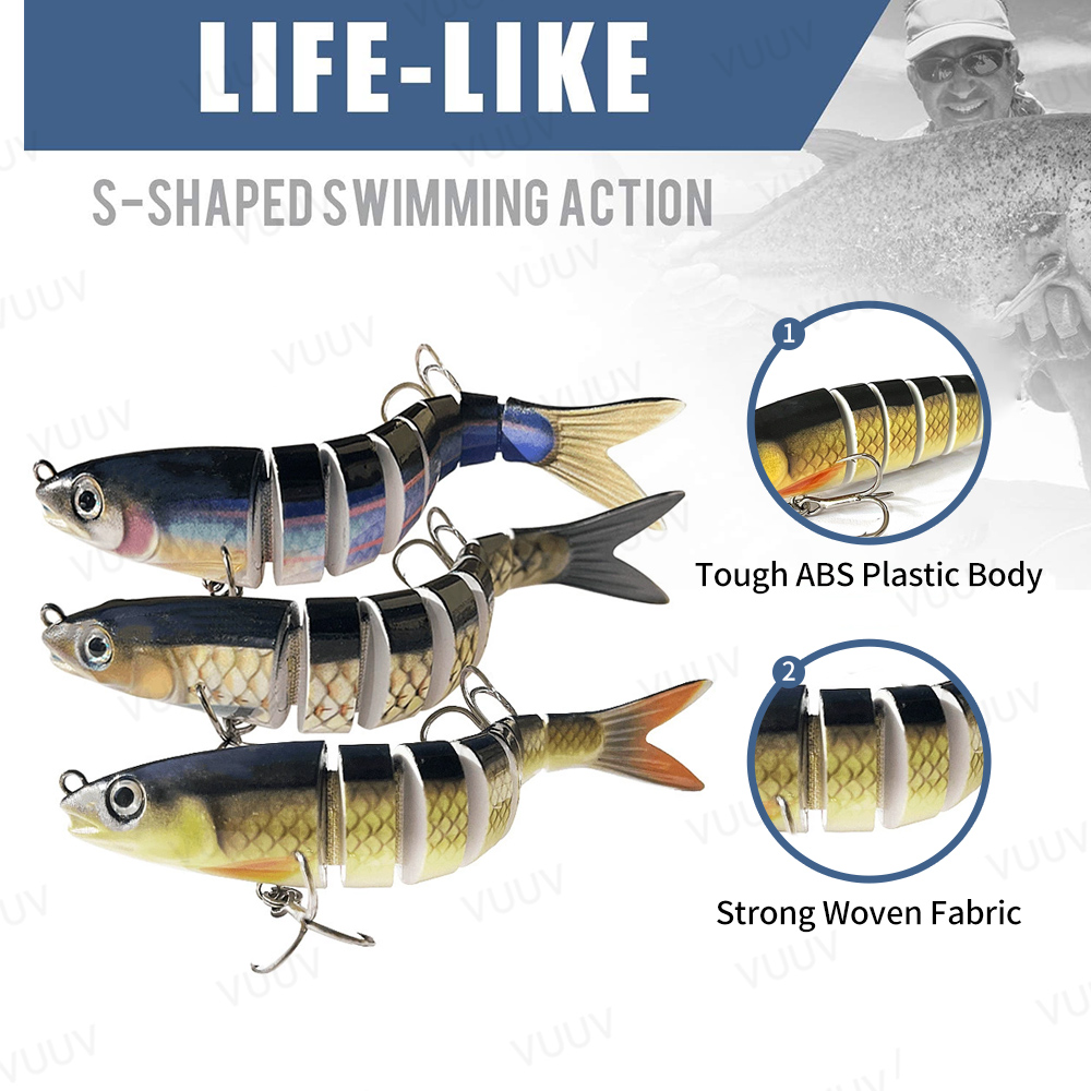 10 señuelos de pesca articulad - Fishing Lure Popper reseña y precio