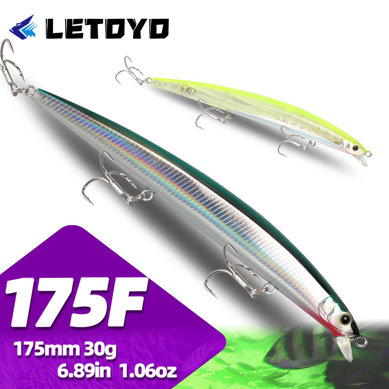 LETOYO Señuelo de Pesca Minnow - Fishing Lure Jerkbait reseña y precio