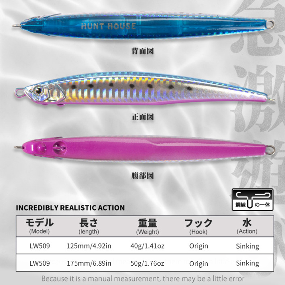 Señuelos de Pesca Hunthouse Je - Fishing Lure Jerkbait reseña y precio