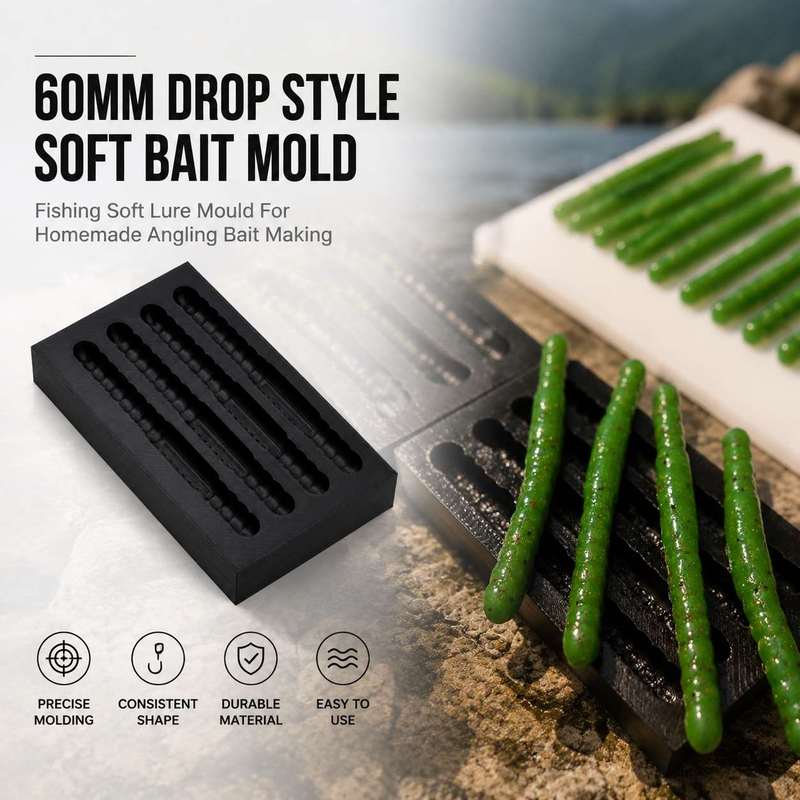 Molde de cebo suave tipo gota  - Fishing Lure Kit reseña y precio