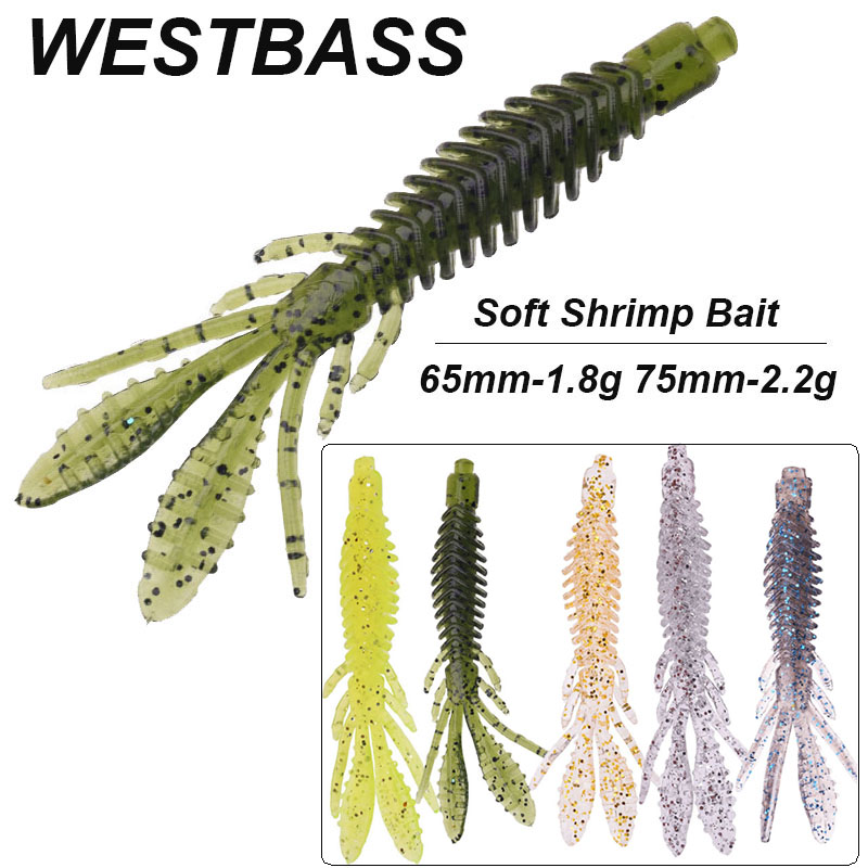 WESTBASS 5 uds cebos de Larva  - Fishing Lure Swimbait reseña y precio
