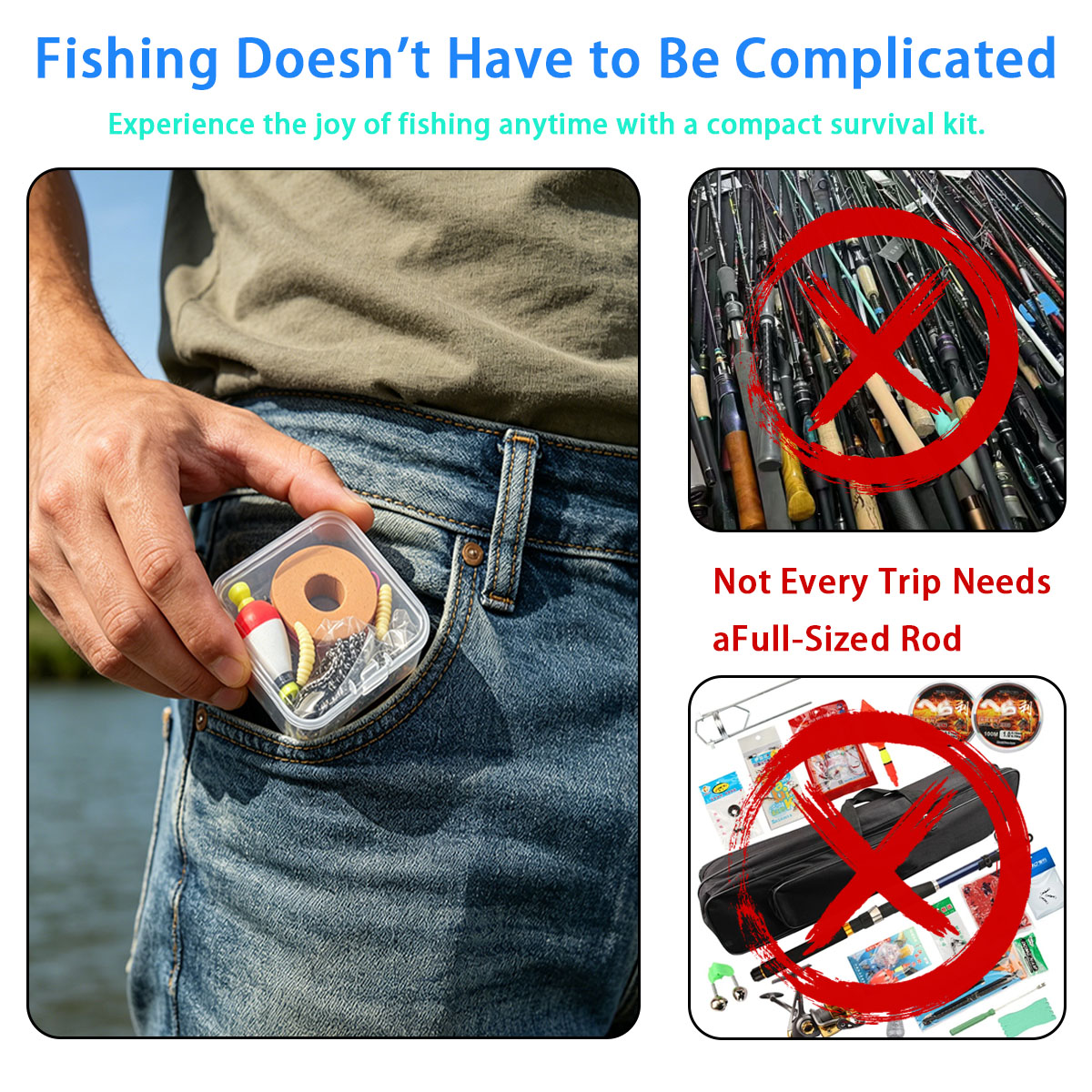 Juego de equipo de pesca de em - Fishing Lure Kit reseña y precio