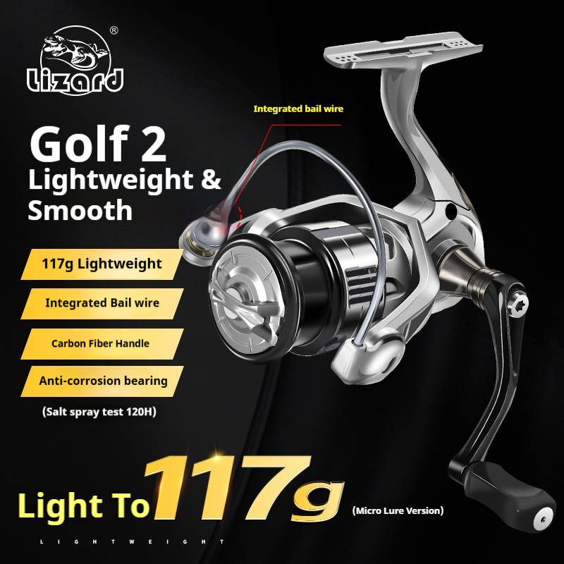 Carrete de Pesca Lizard Golf 2 - Kastking Reel Zephyr reseña y precio