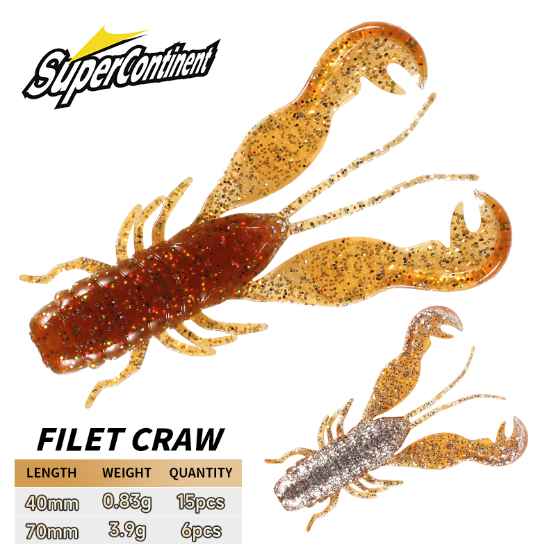 2023 supercontinente Filet Cra - Fishing Lure Soft Plastic reseña y precio